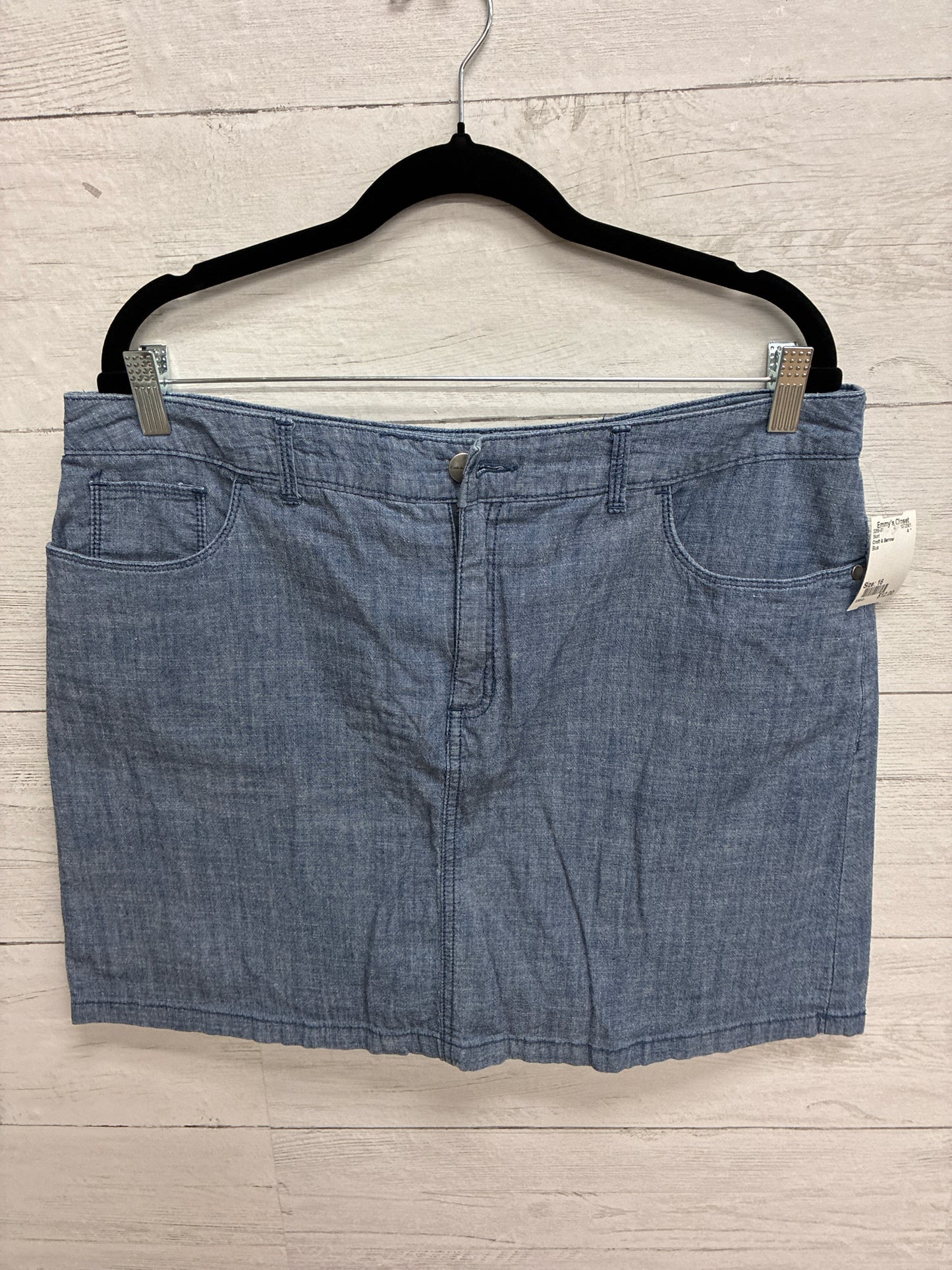 Size 16 Croft & Barrow Blue Skort