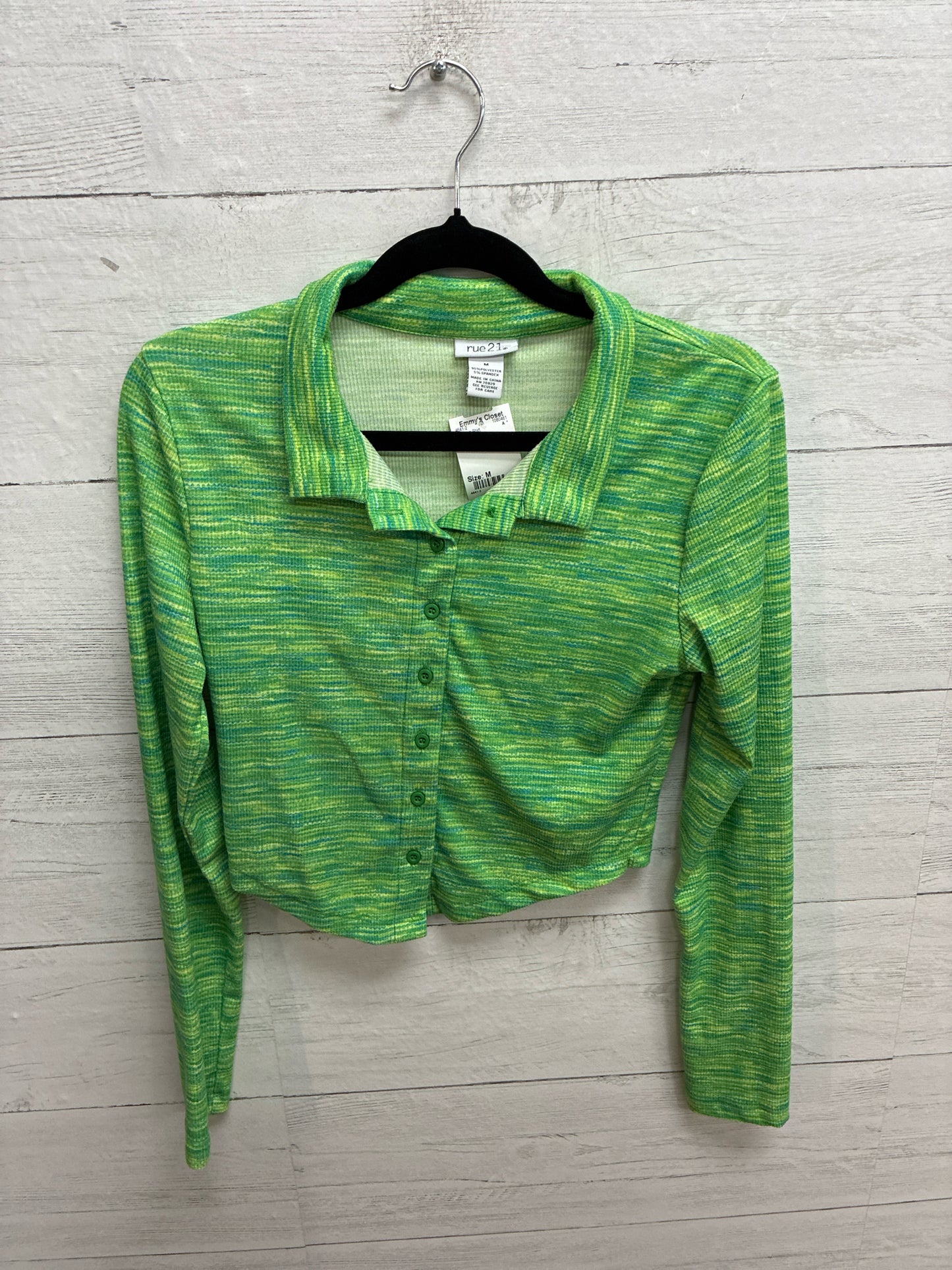 Size M Rue 21 Lime Green Womens Shirt