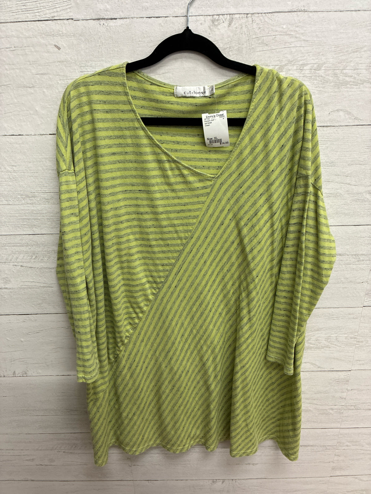 Size XL cut loose Green Womens Shirt