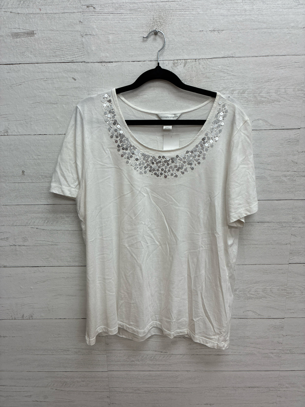 Size XL Christopher & Banks White Womens Shirt