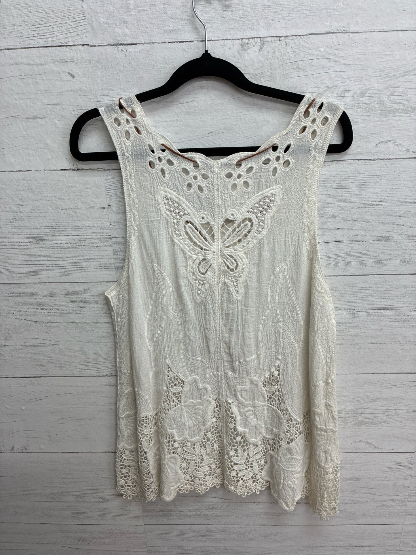 Size S A Cream Womens Tank-Top