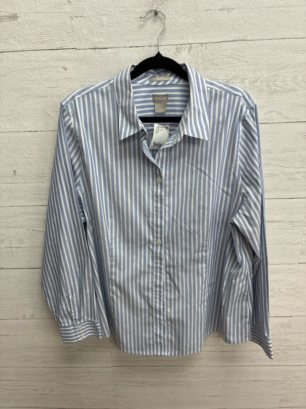 Size 2.5 Chico's Blue Womens Shirt