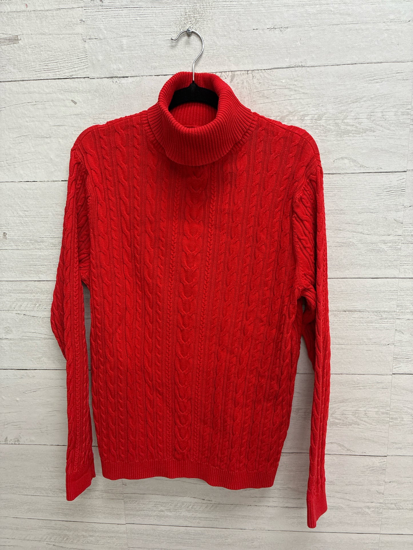 Size L lands end Red Womens Sweater