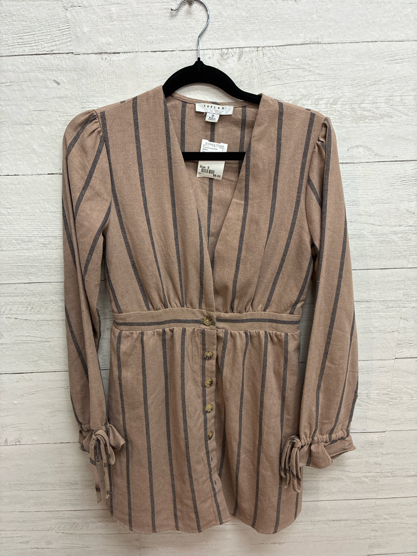 Size S Favlux Tan Dress/Evening Wear