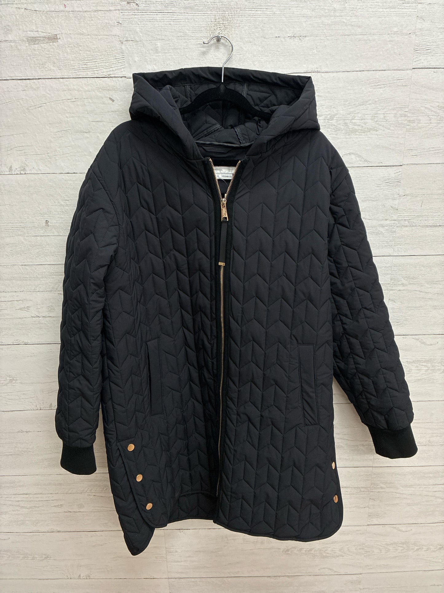 Size L Nikki Jones Black Womens Coat