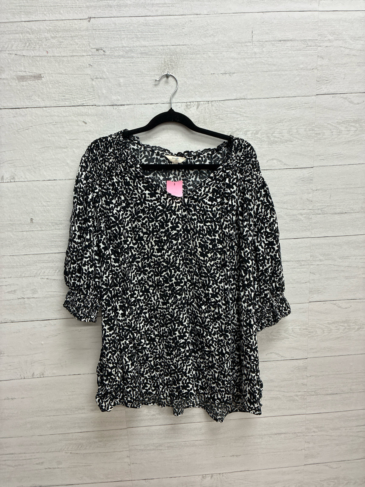 Size 2X Terra&Sky Black/White Womens Shirt