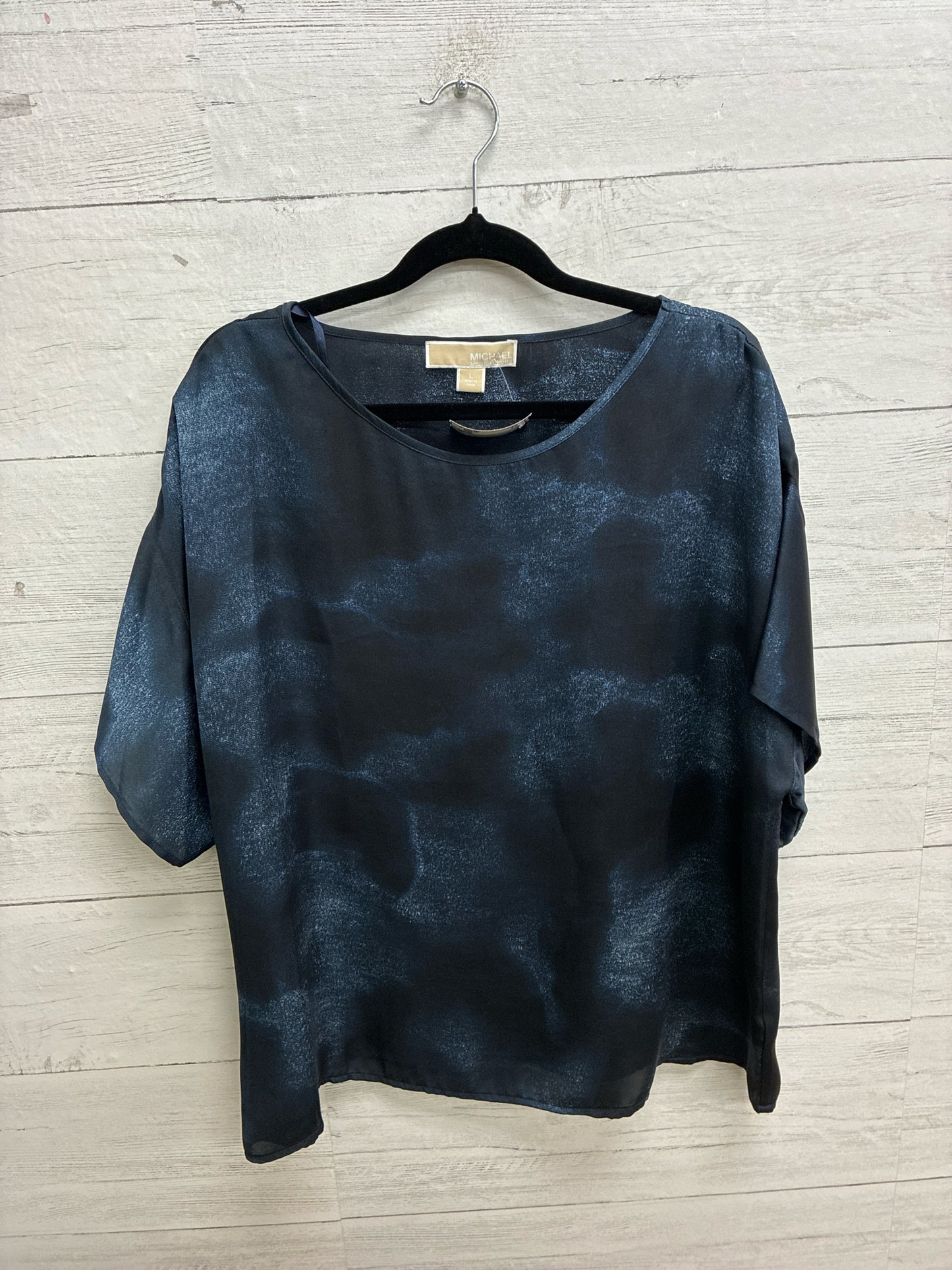 Size L Michael Kors Blue Womens Shirt