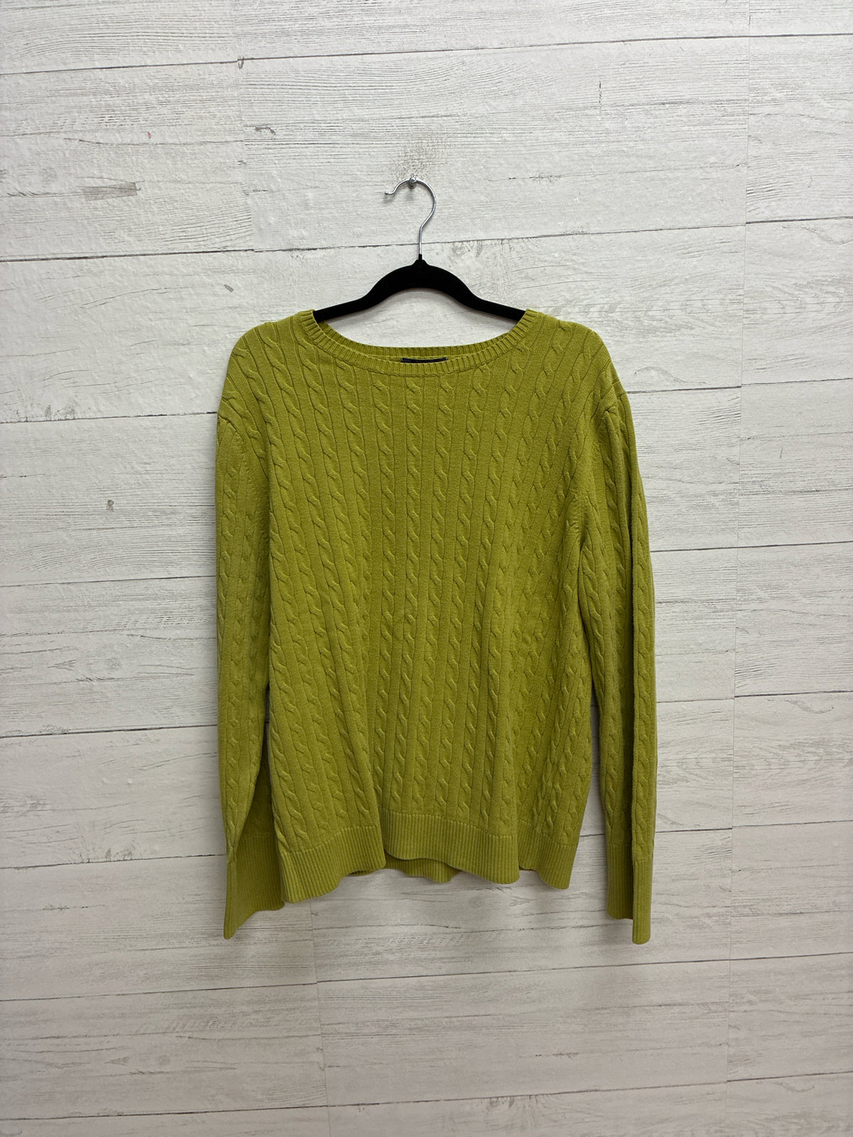 Size L lands end Green Womens Sweater
