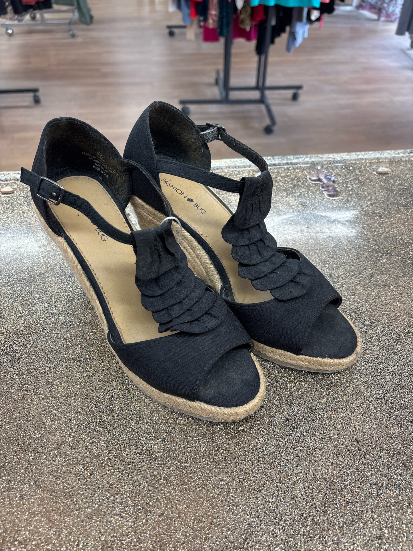 6.5 Fashion Bug Black Womens Sandal