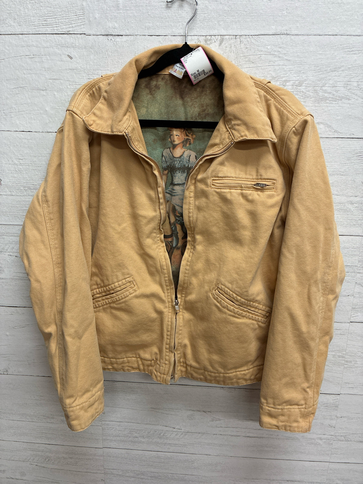 Size M Ethyl Tan Womens Coat