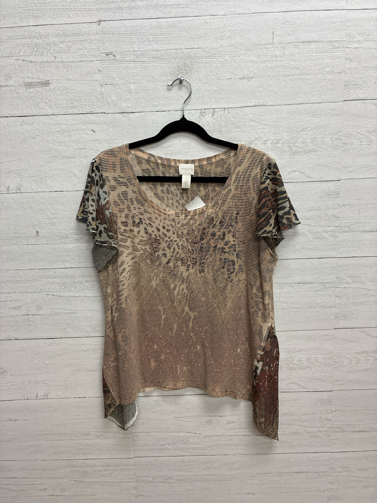 Size 1 Chico's Brown Womens Shirt