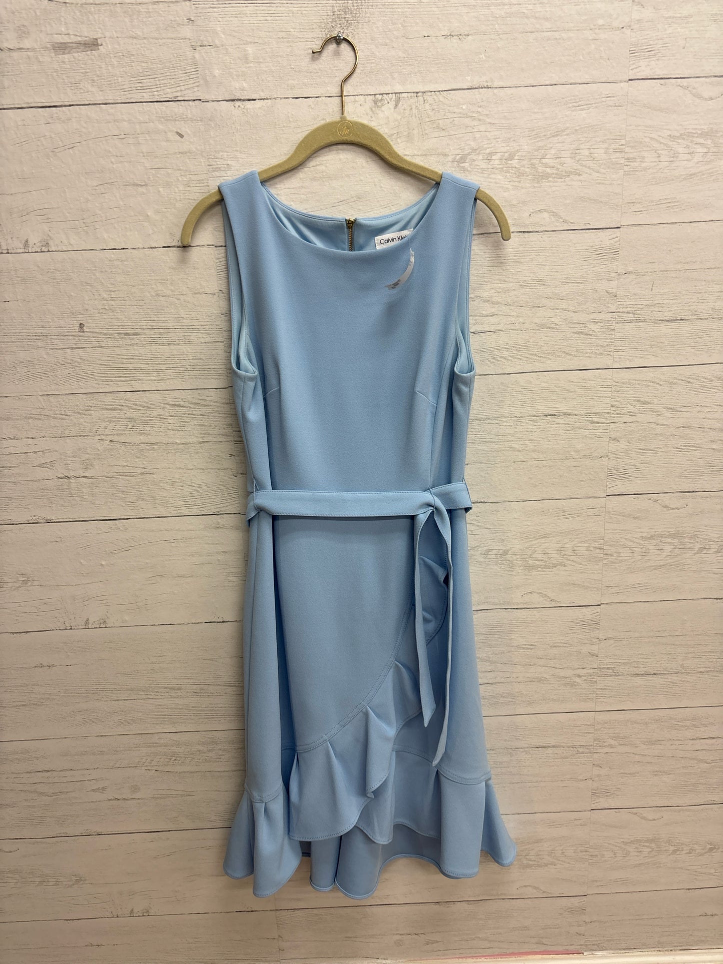 Size 6 Calvin Klein Baby Blue GOWN