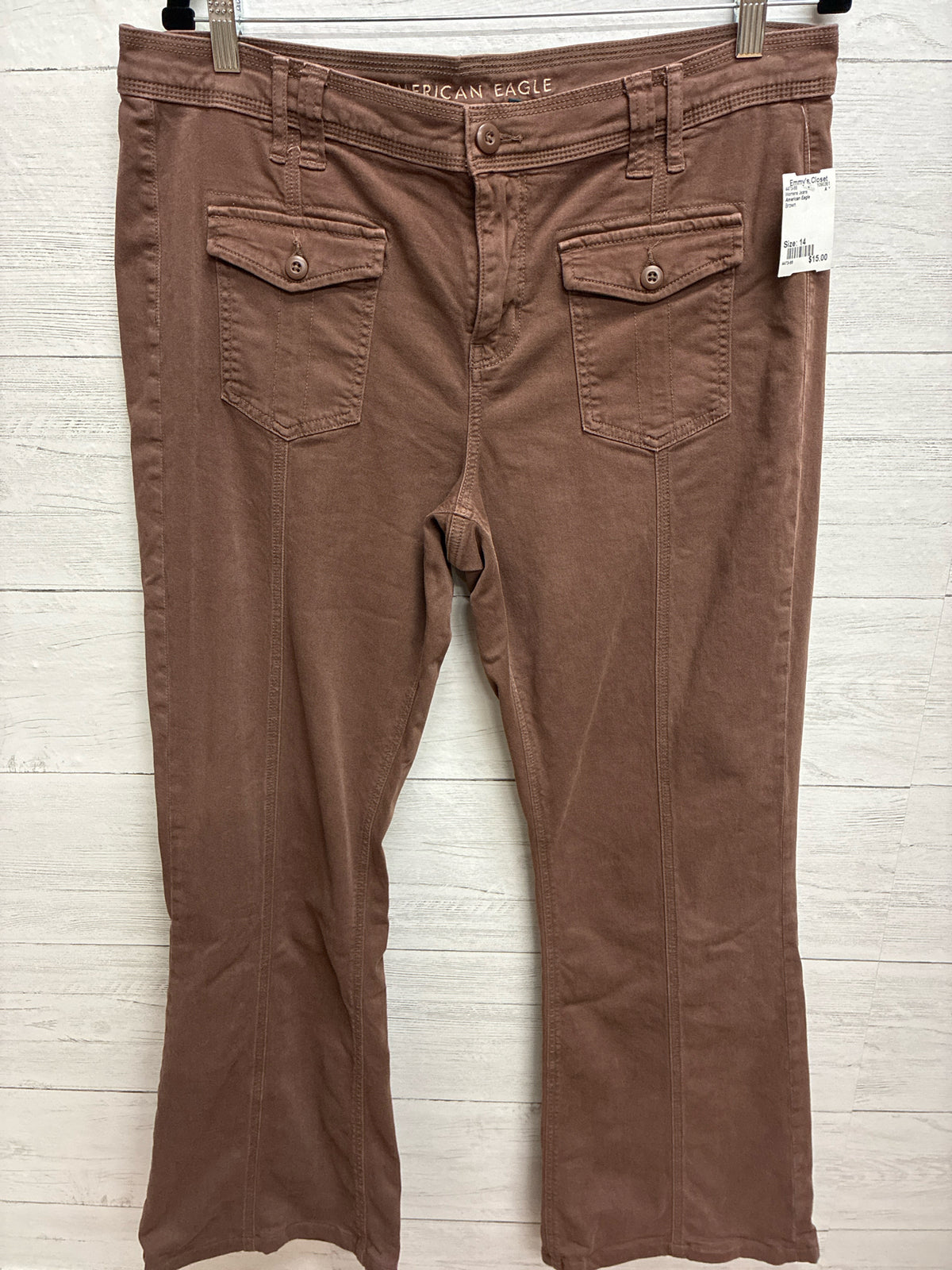 Size 14 American Eagle Brown Womens Jeans