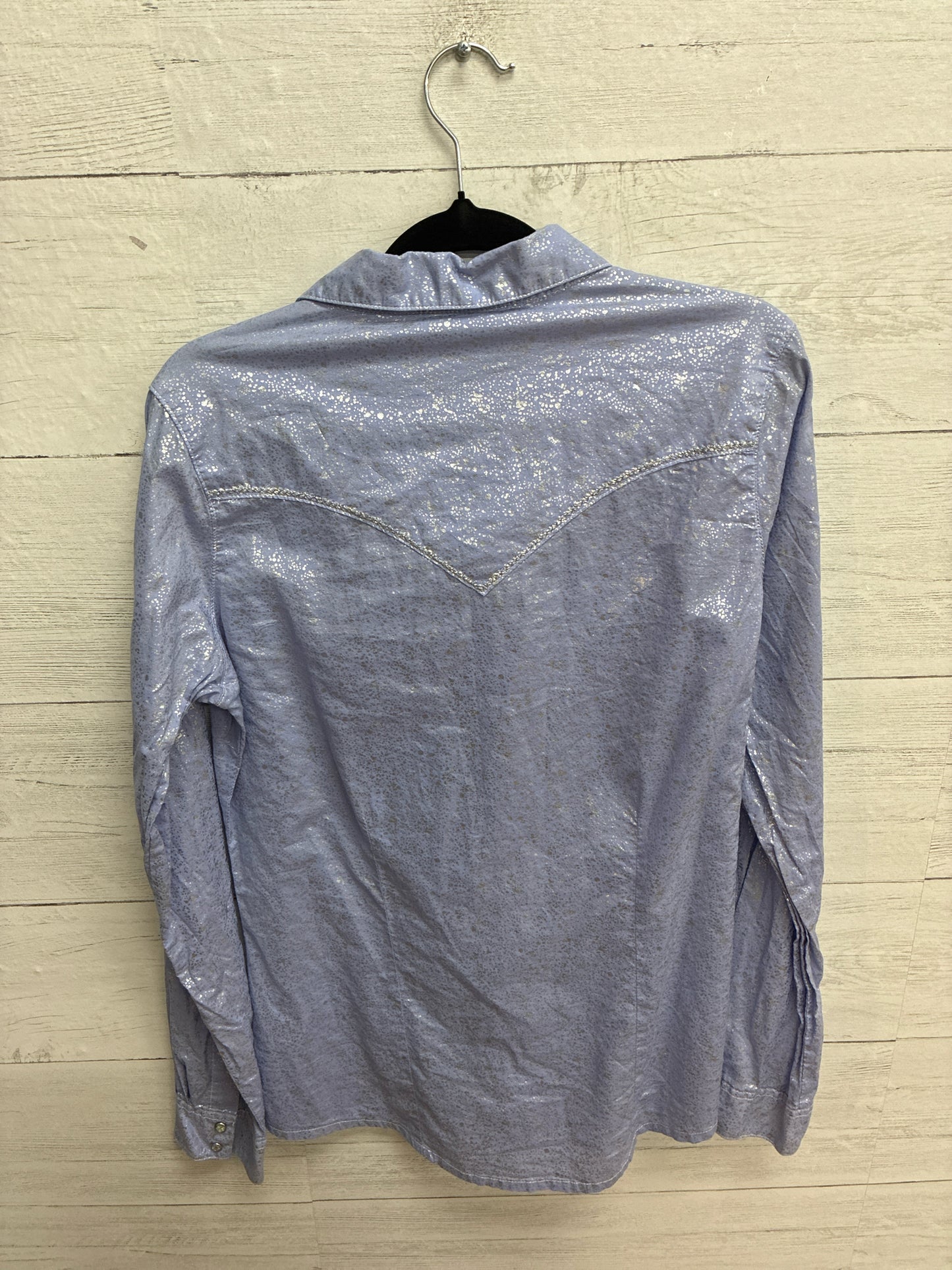 Size M Wrangler Purple/Silver Womens Shirt