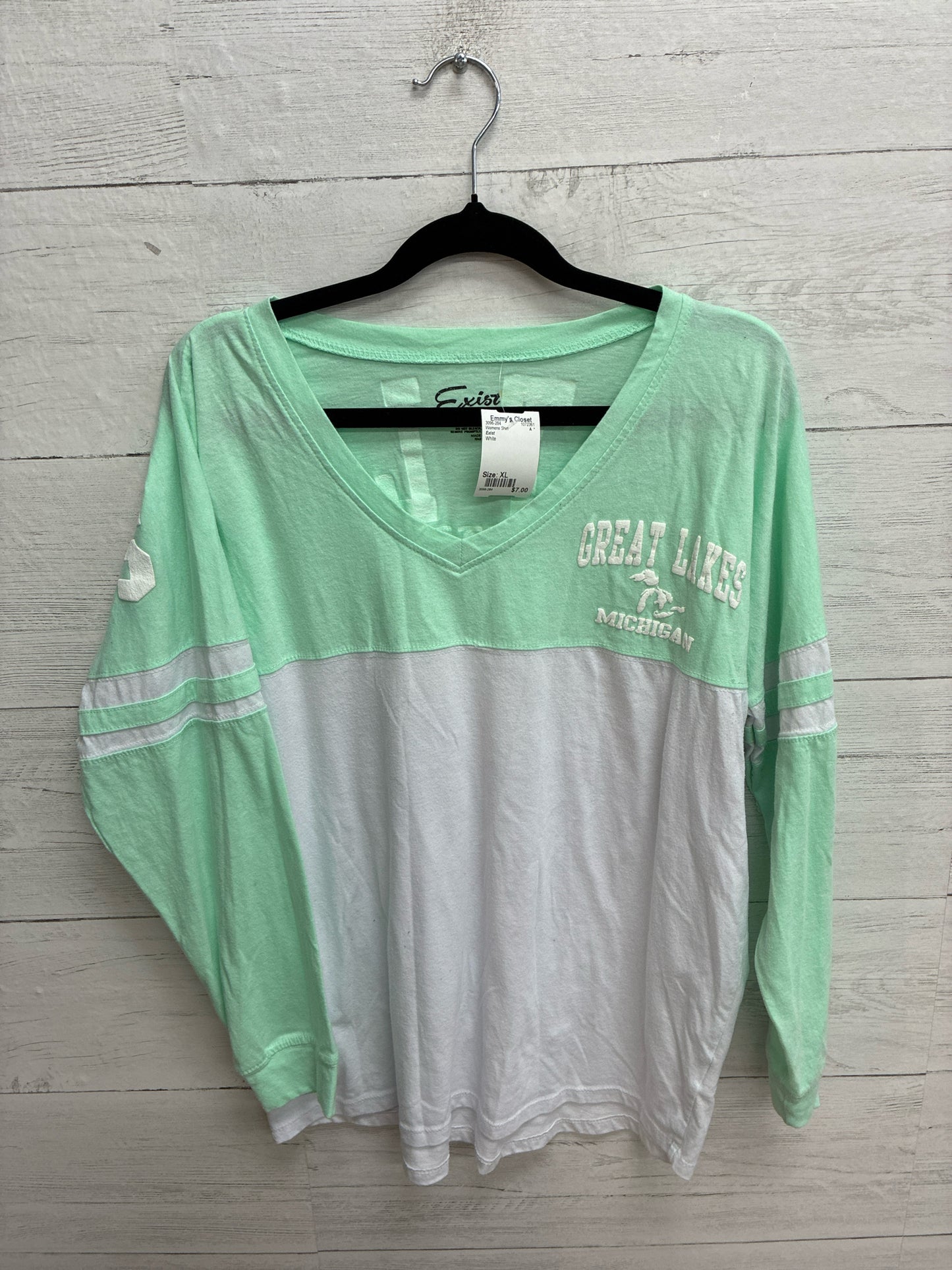 Size XL Exist White Womens Shirt