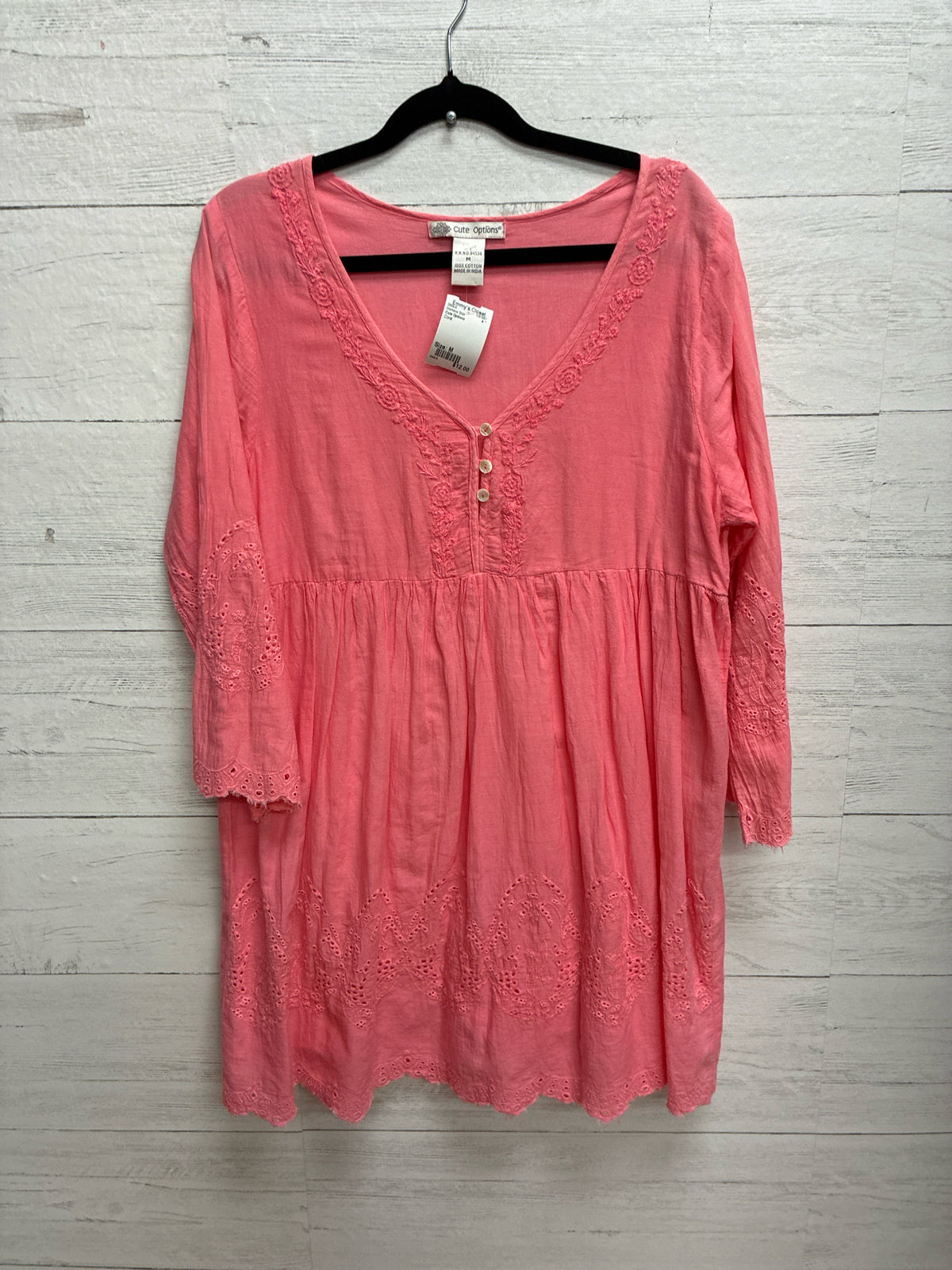 Size M Cute Options Coral Womens Shirt