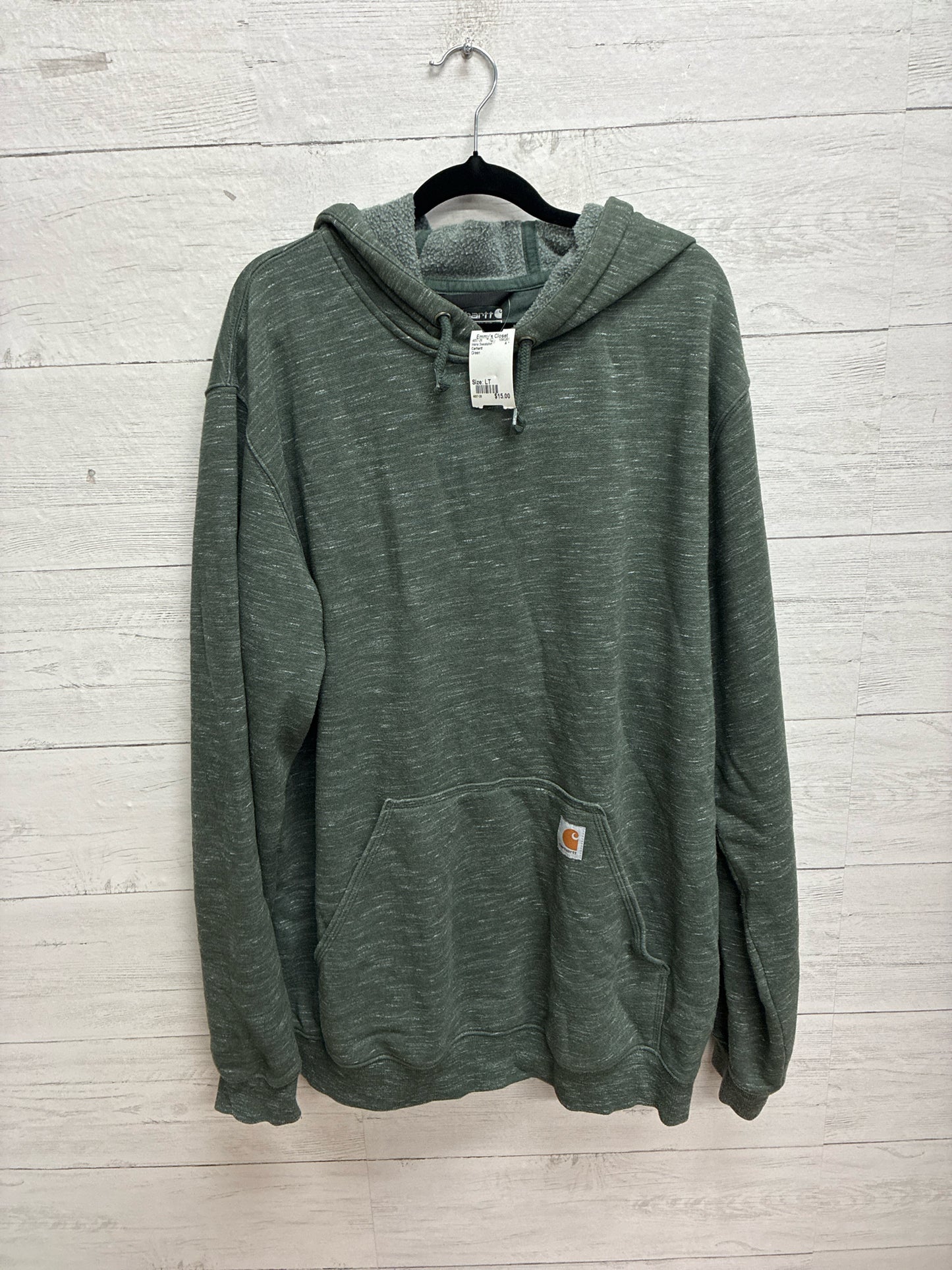 Size LT Carhartt Green Mens Sweatshirt