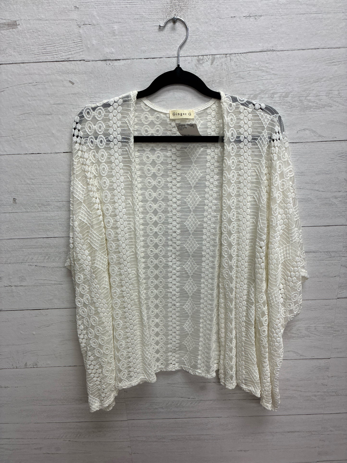 Size M Ginger G Cream Womens Cardigan