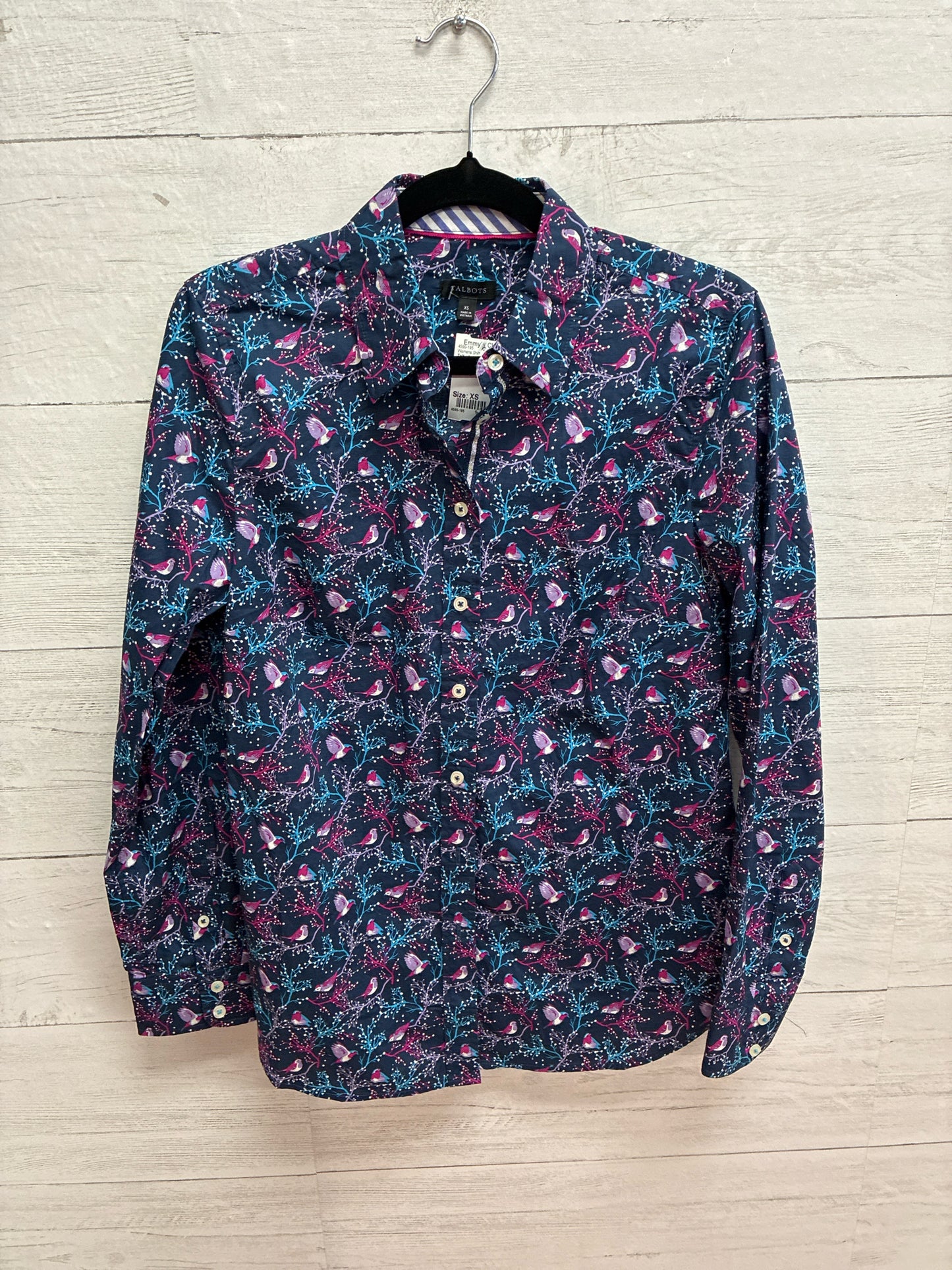 Size XS Talbot's Navy Womens Shirt