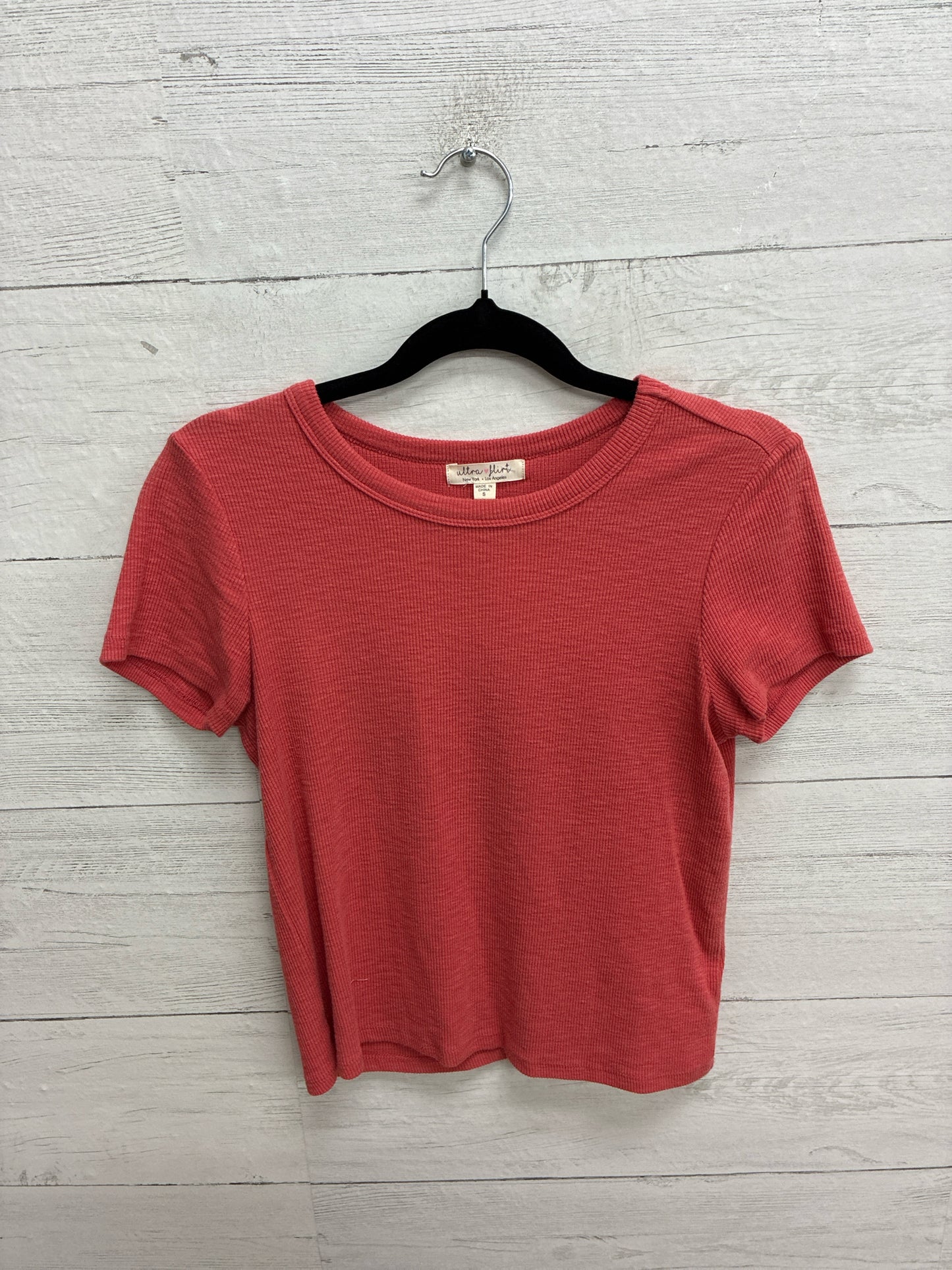 Size S Ultra Flirt Orange Womens Shirt
