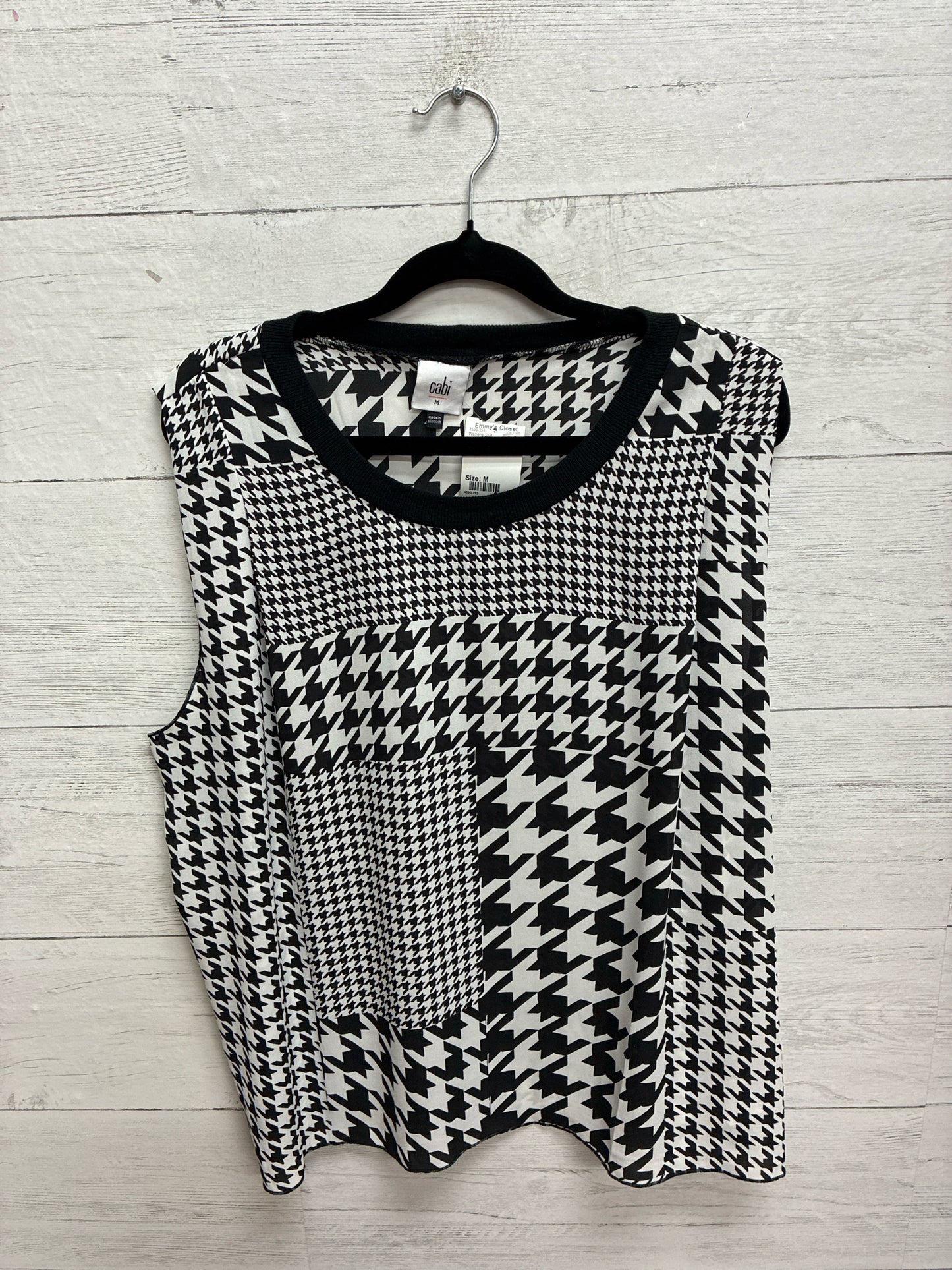 Size M Cabi Black/White Womens Shirt