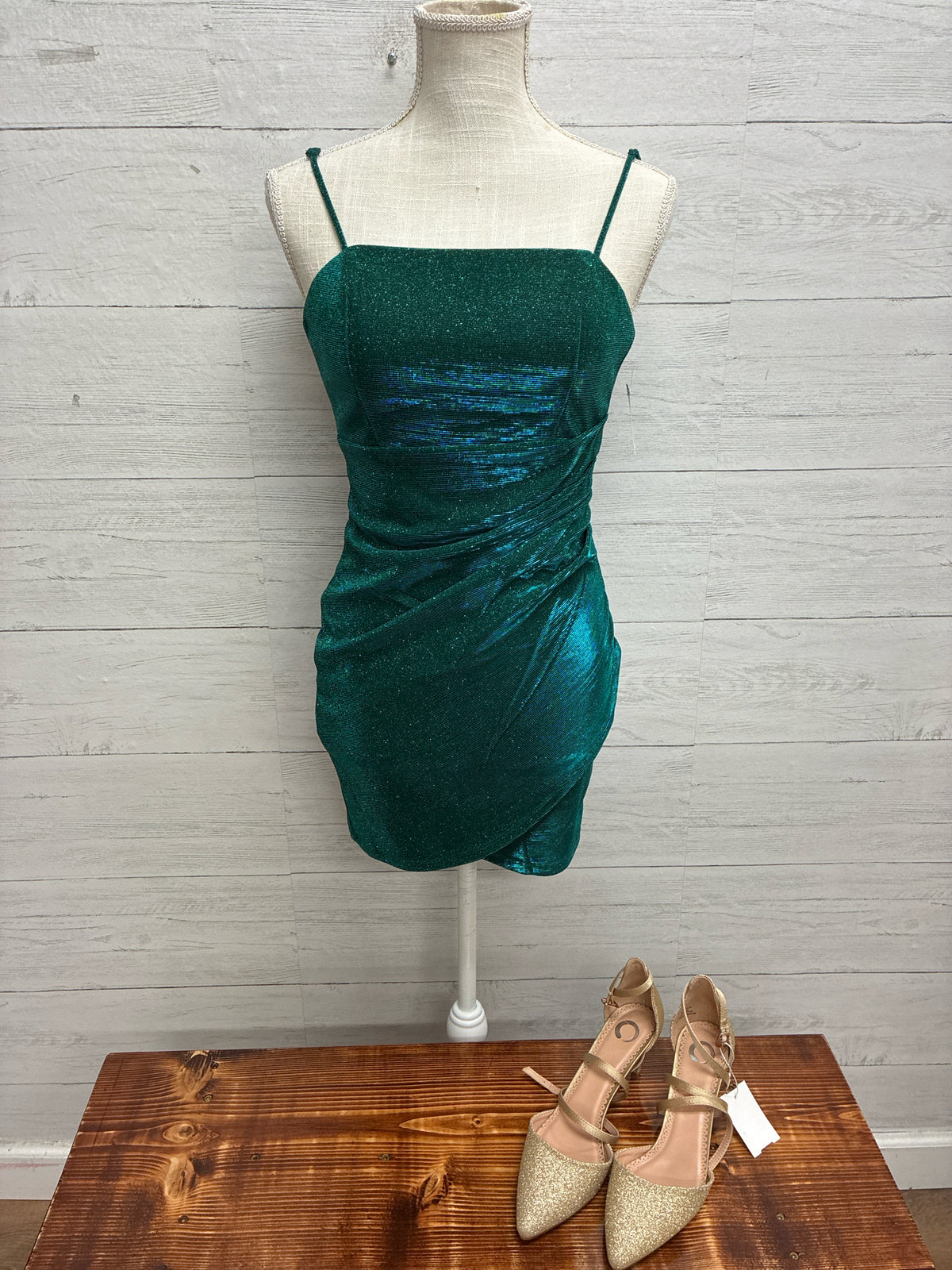 Size 3 Crystal Doll Green GOWN