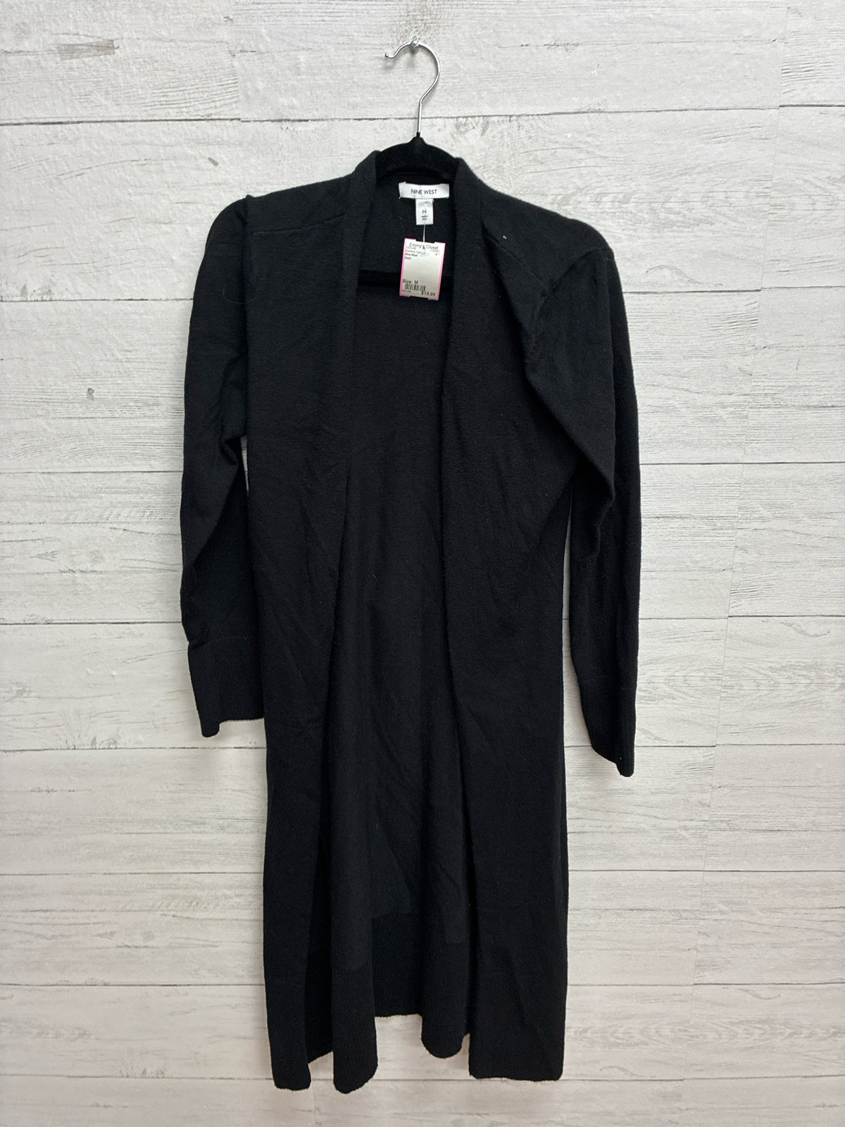 Size M Nine West Black Womens Cardigan