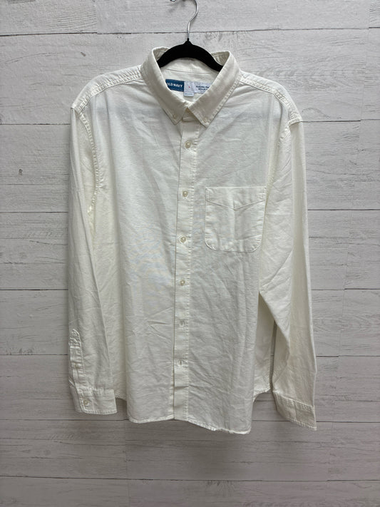 Size L Old Navy White Mens Shirt