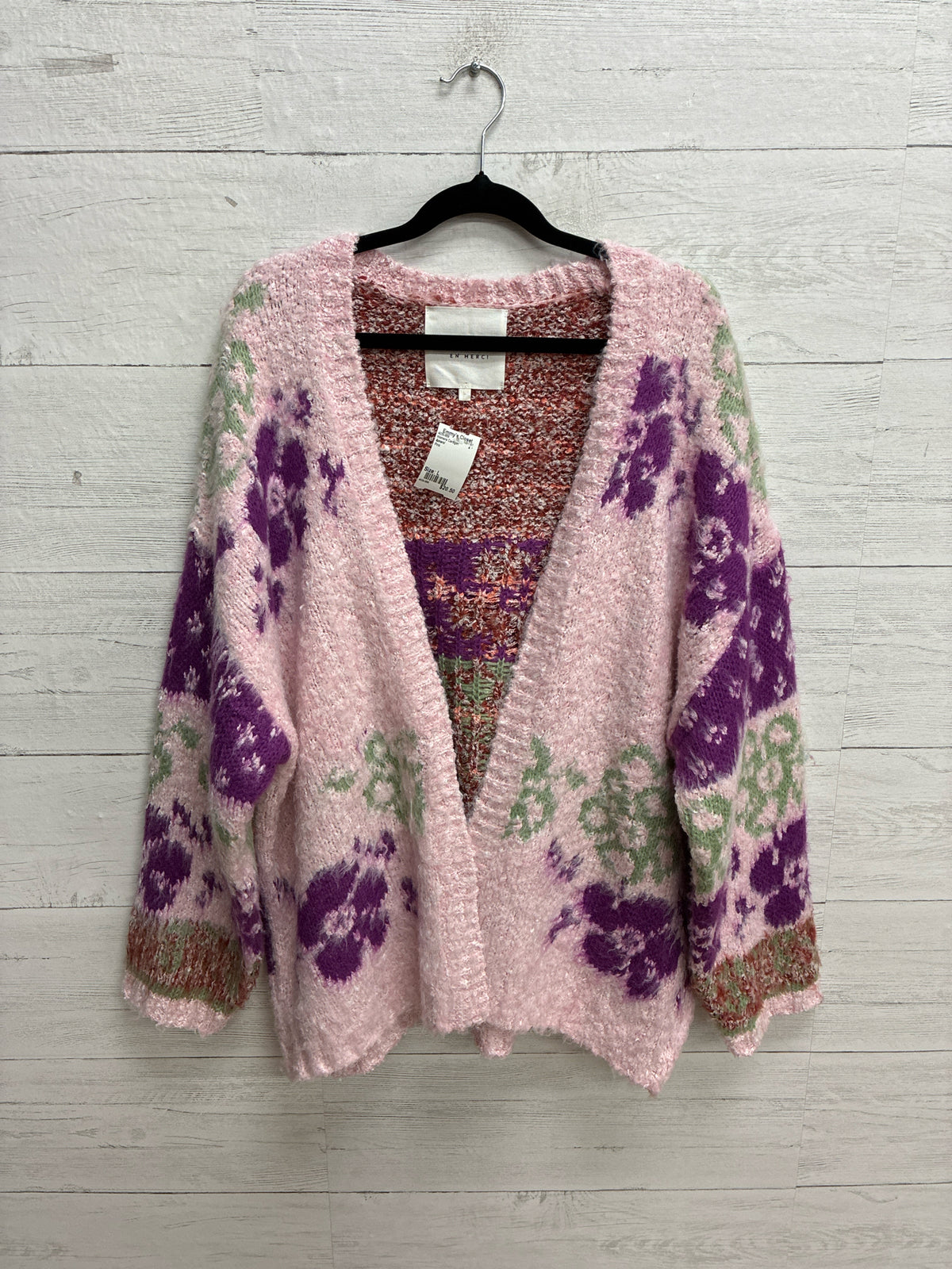Size L &merci Pink Womens Cardigan