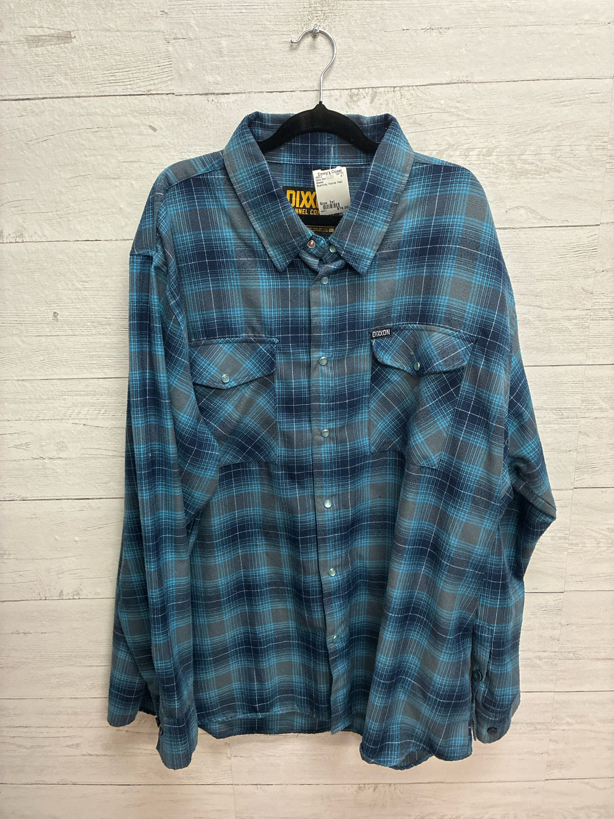Size 3xl Dixxon Blue/Grey Mens Shirt