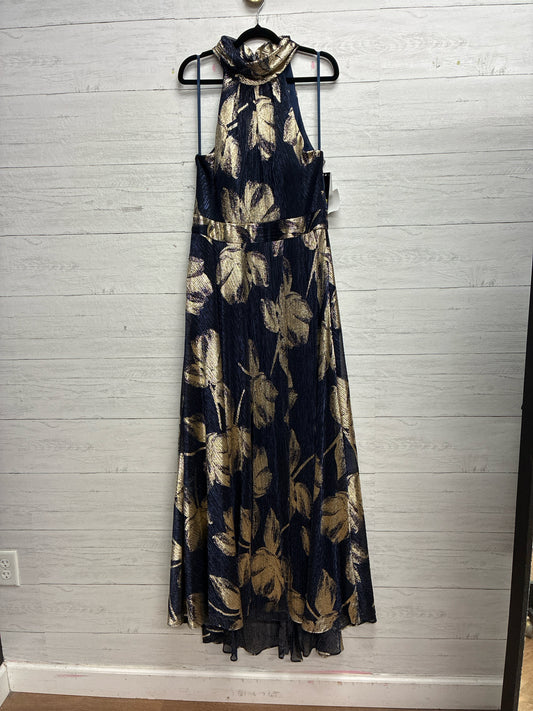 Size 16 Betsy & Adam navy/gold GOWN