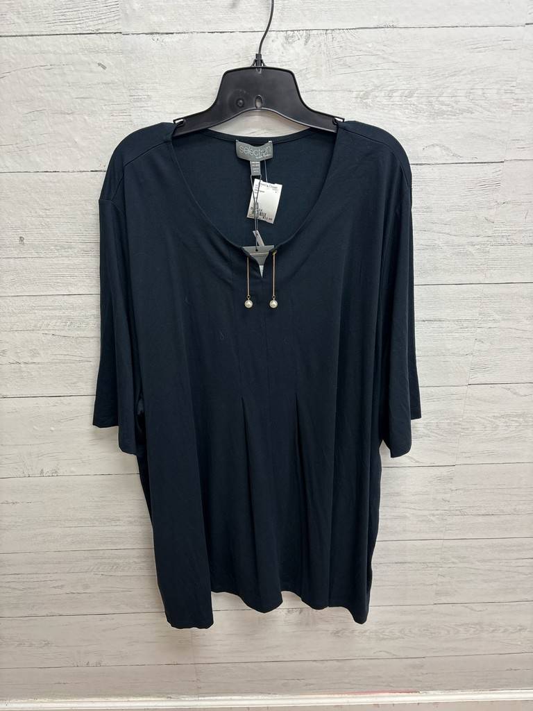 Size 3X Ulla Popken Navy Womens Shirt