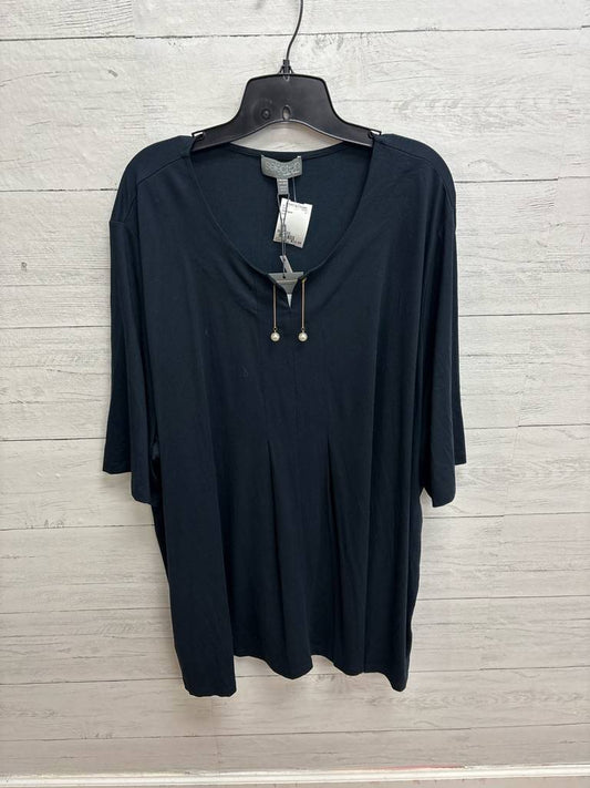 Size 3X Ulla Popken Navy Womens Shirt
