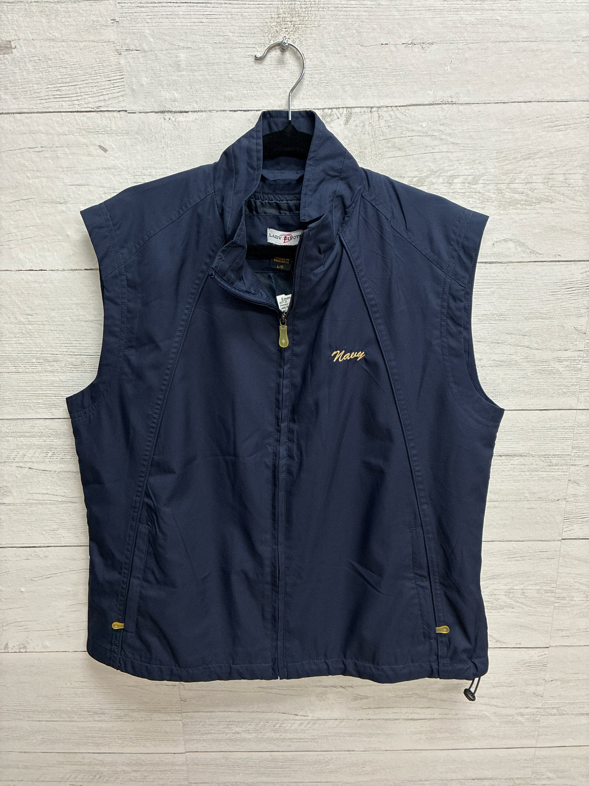 Size L Lady Divots Navy Womens Vest
