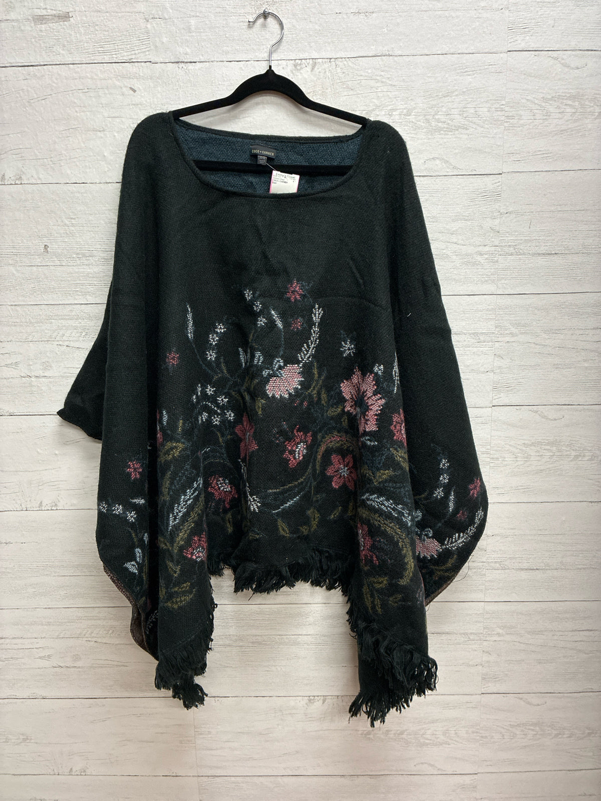 Size One Size COCO + CARMEN Black Womens Shawl