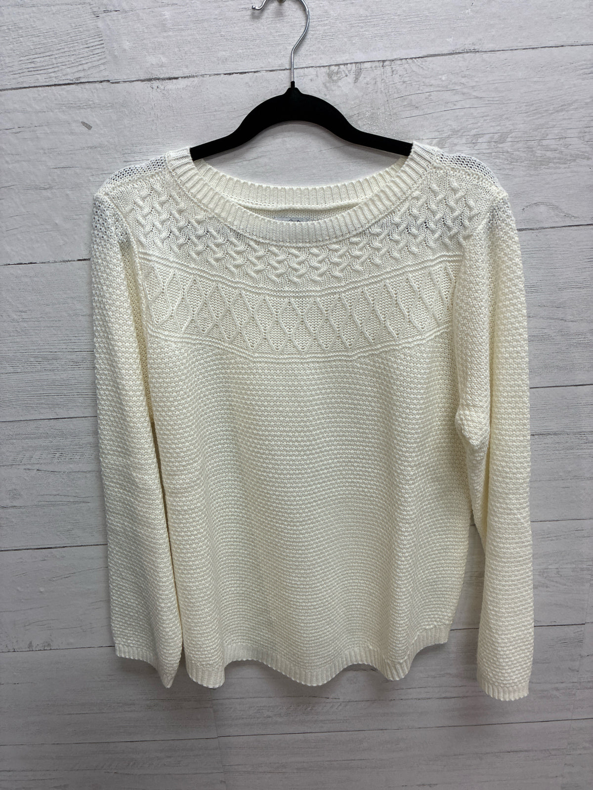 Size L Croft & Barrow White Womens Sweater