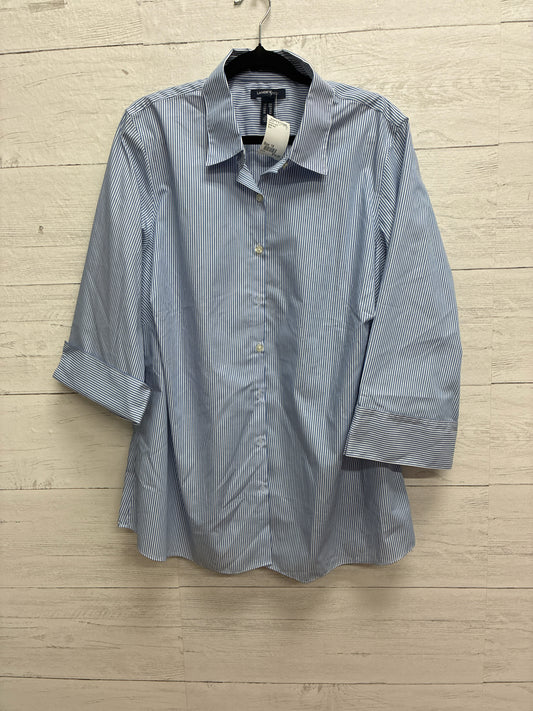 Size 18 lands end Blue Womens Shirt