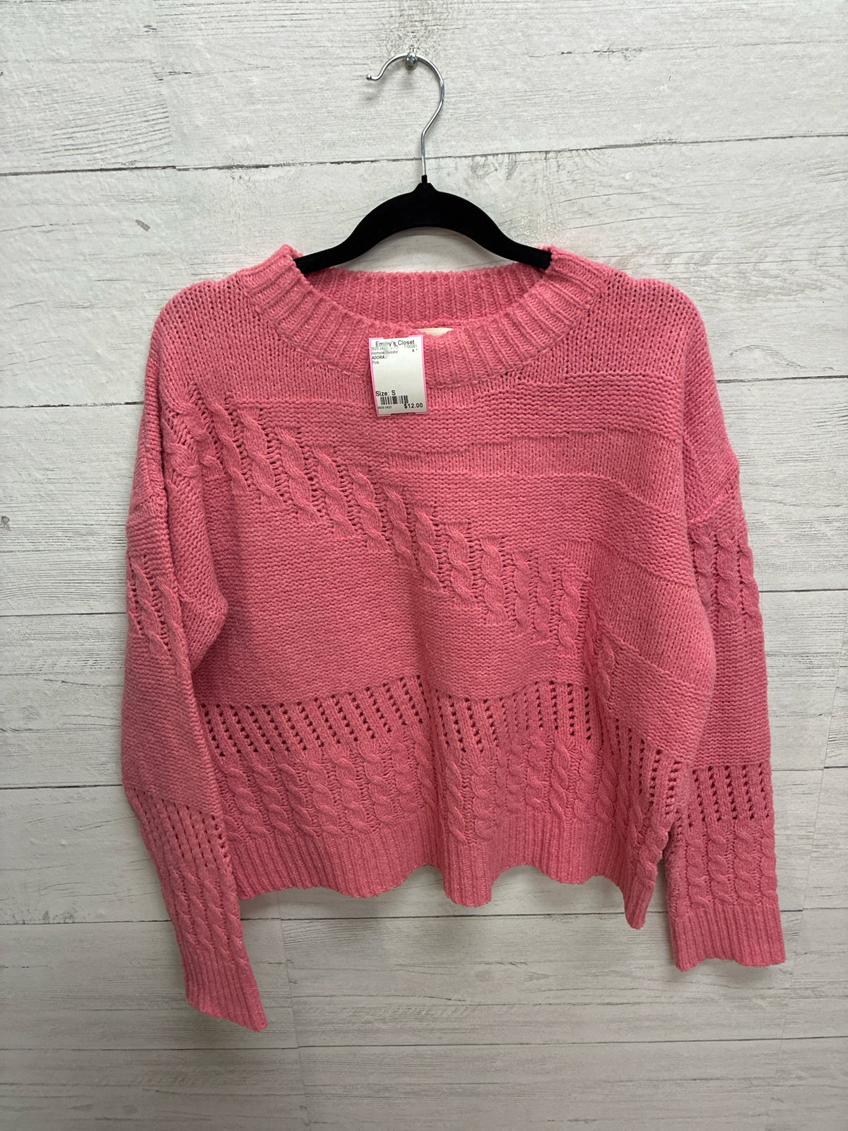 Size S ADORA Pink Womens Sweater