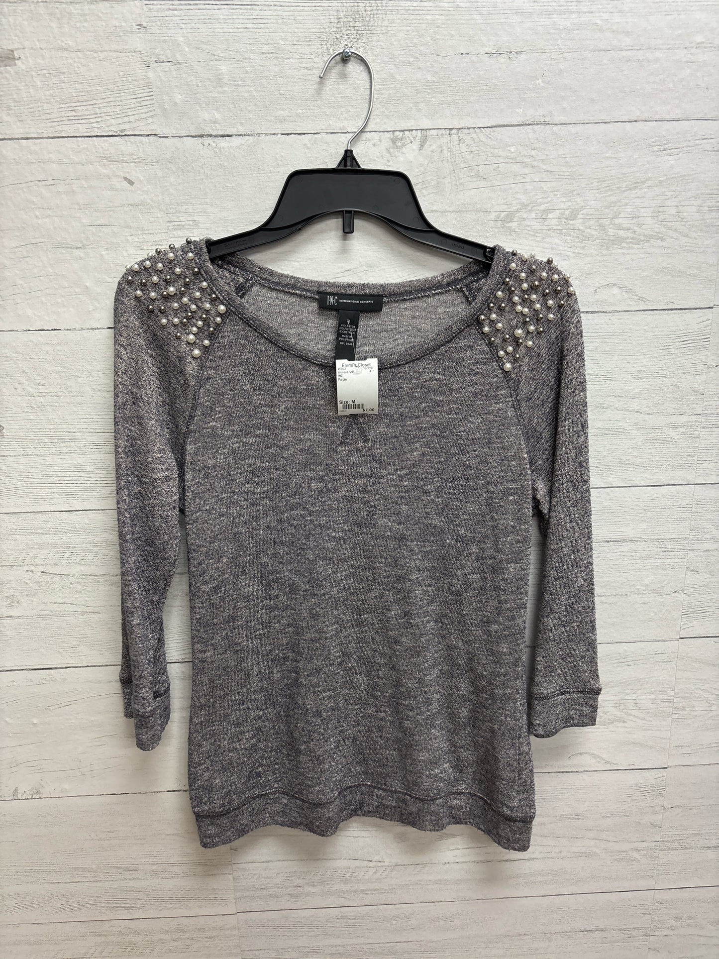 Size M INC Purple Womens Shirt