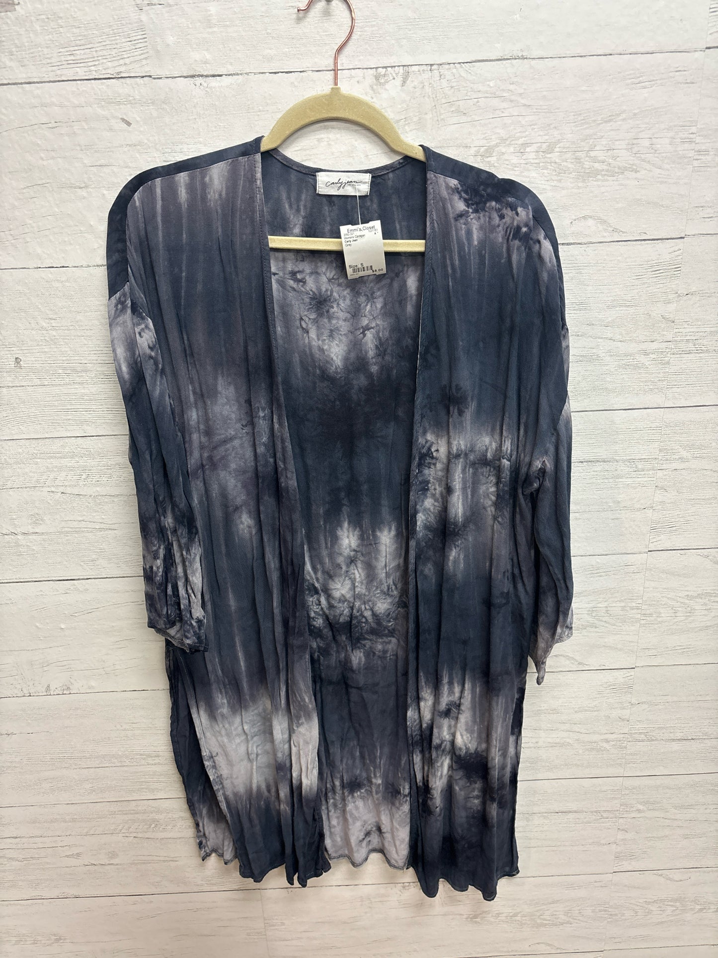 Size S Carly Jean Grey Womens Cardigan