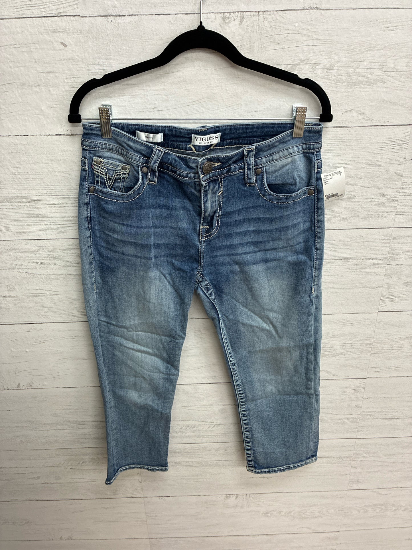 Size 8 Vigoss Denim Womens Capri