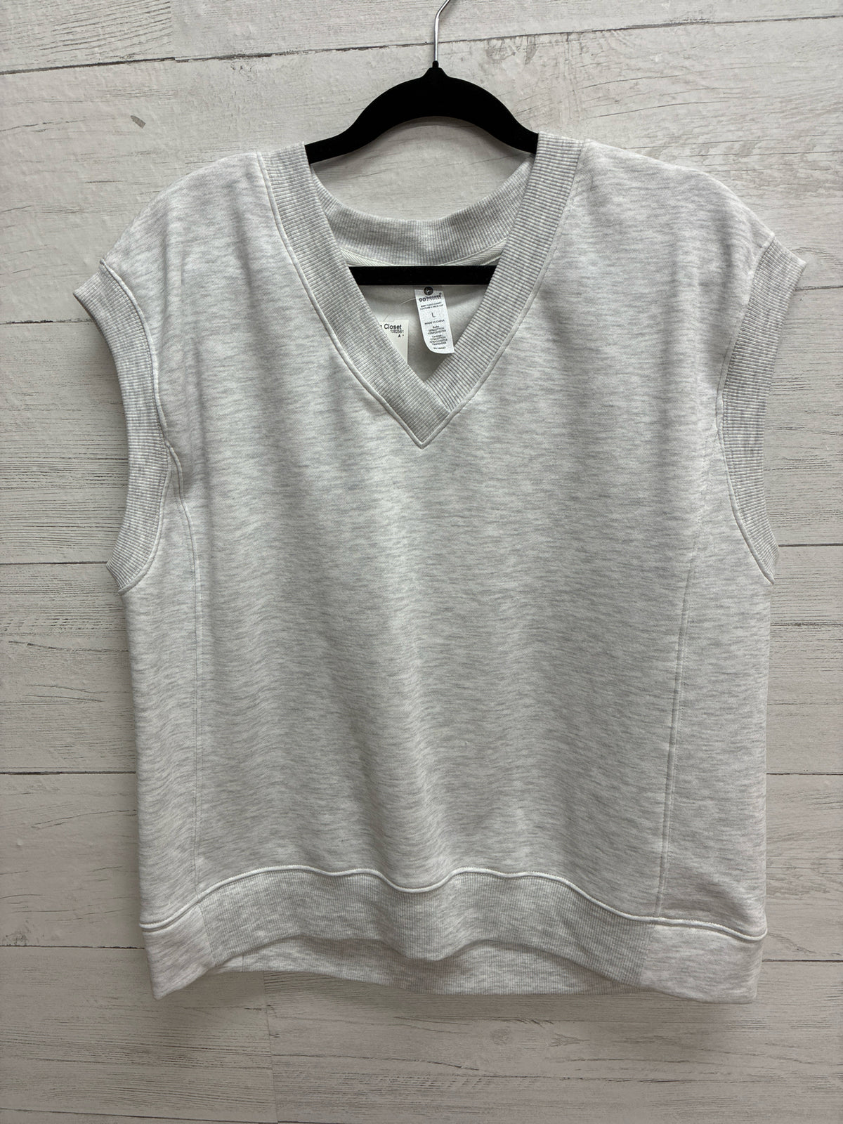 Size L 90 Degrees Gray Womens Sweatshirt