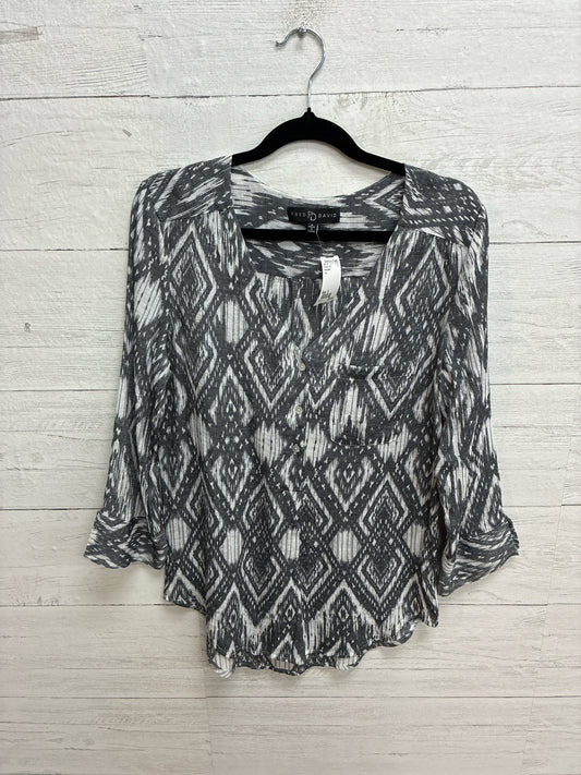 Size S Fred David Grey Womens Shirt