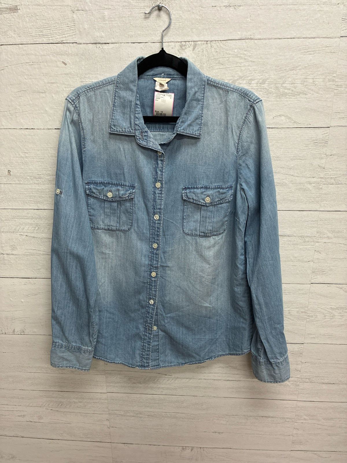 Size 10 JCREW Blue Womens Shirt