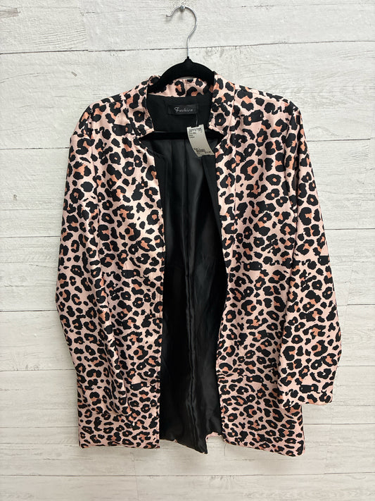 Size L Fashion Pink/Black Womens Jacket