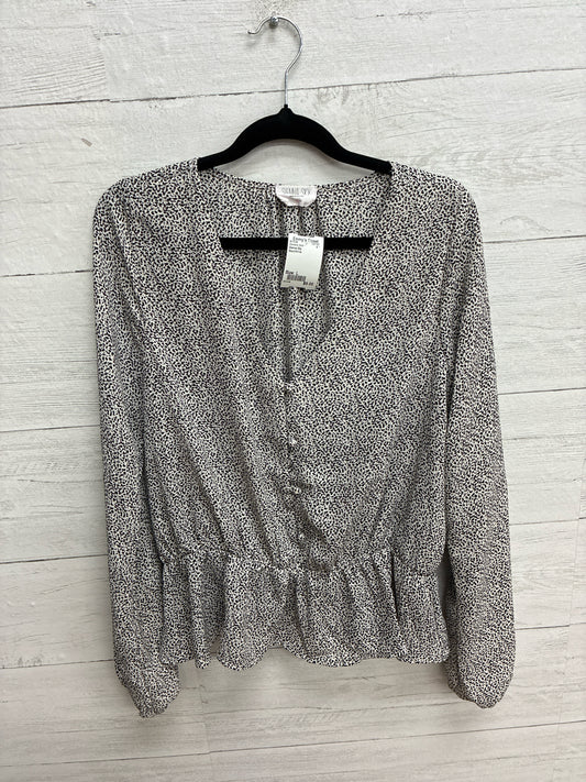 Size L Sienna Sky Black/White Womens Shirt