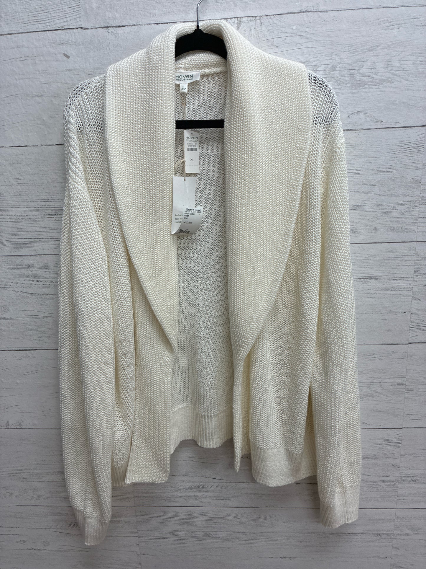 Size XL HAVEN Cream Womens Cardigan