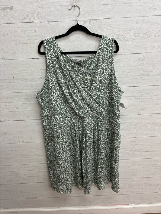 Size 2X lands end Green Dress/Evening Wear