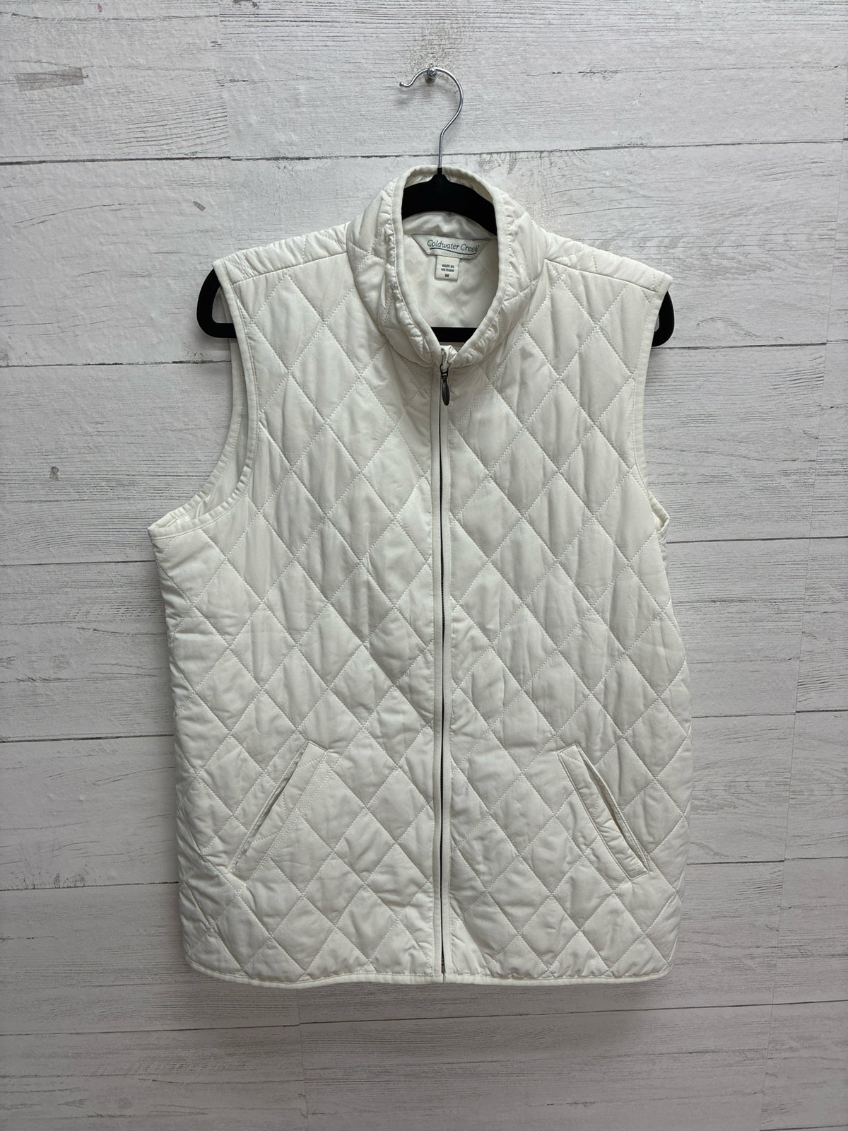 Size M Coldwater Creek White Womens Vest