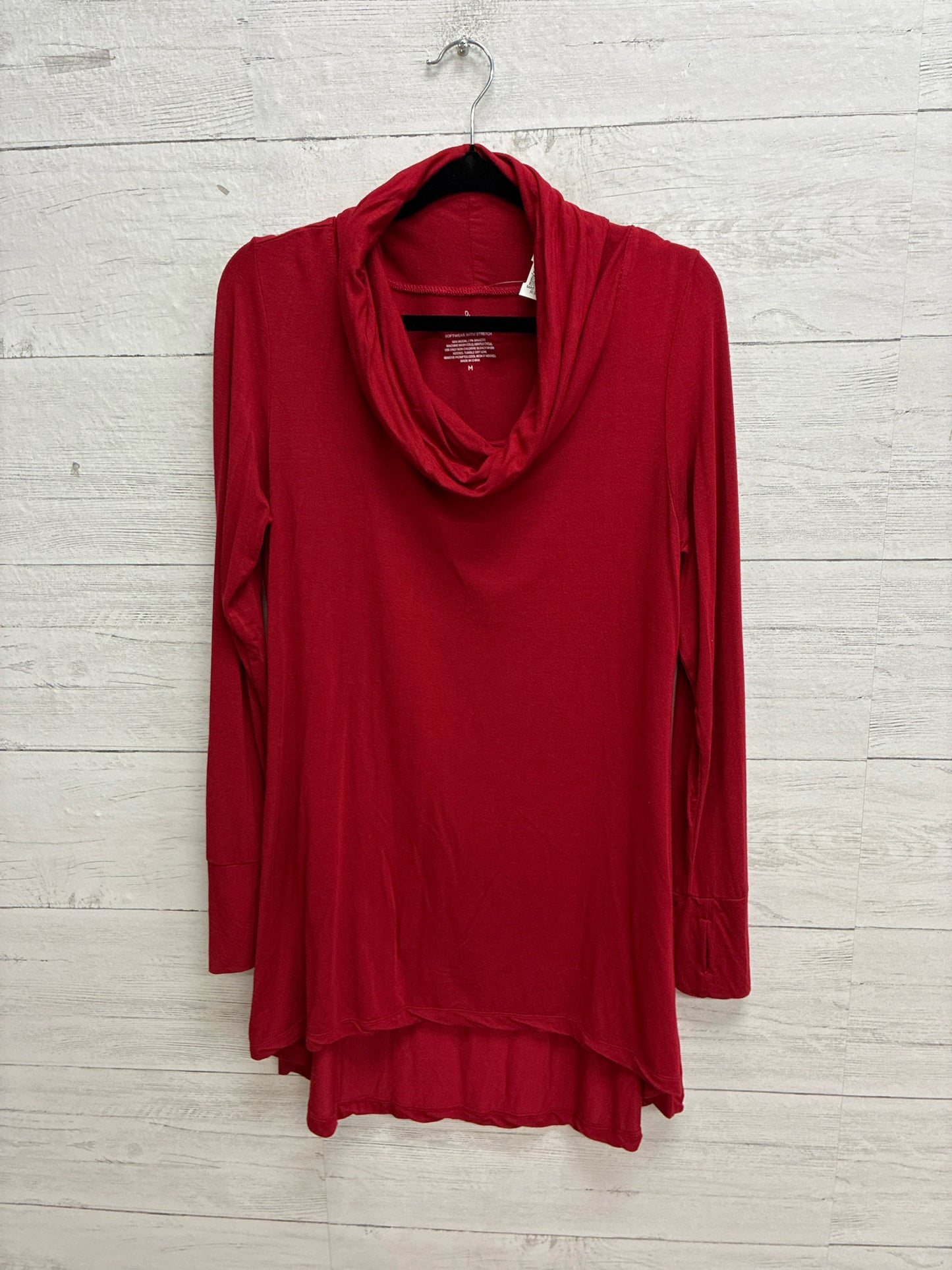 Size M Cuddl Duds Red Womens Shirt